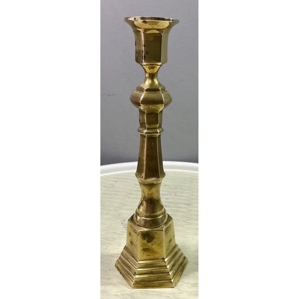 Candlestick Candle Holder Vintage Brass Metal Vintage Hand Made Copper‎ 9